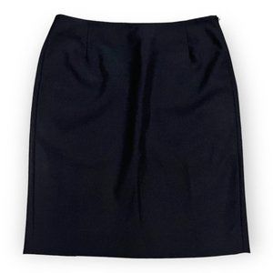 Balenciaga Paris Wool Luxury Designer Knee Length Skirt - Womens 6 / Medium